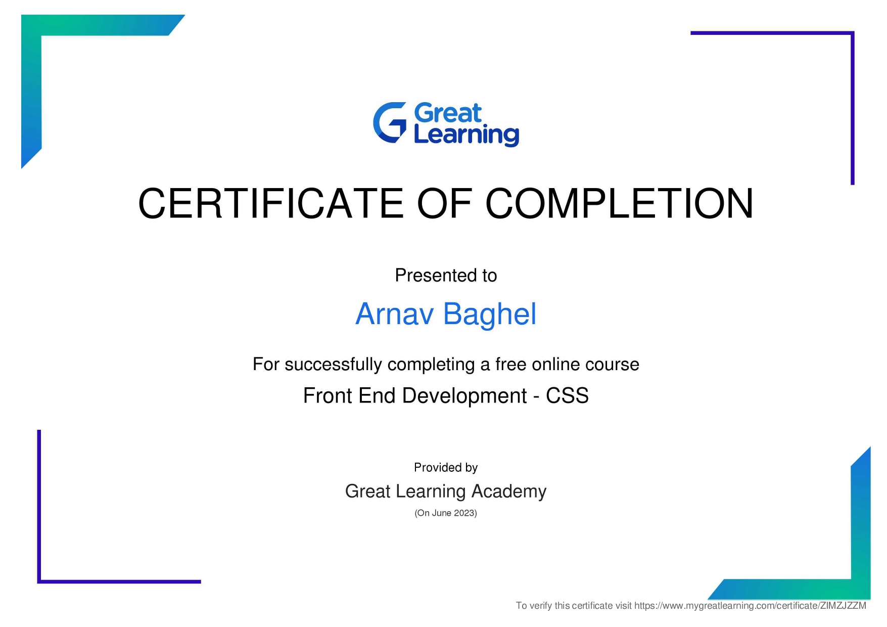 Certificate 7