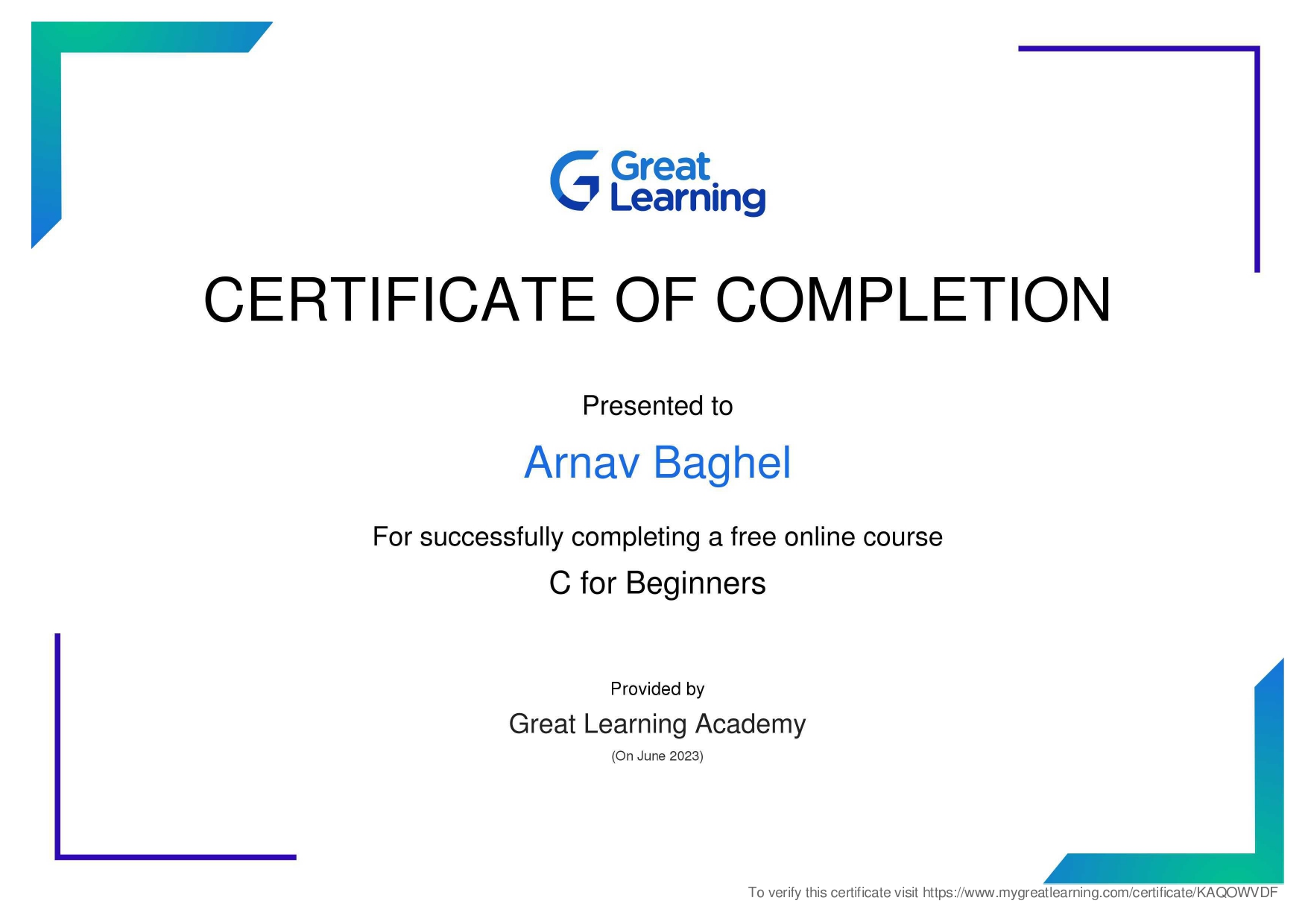 Certificate 7