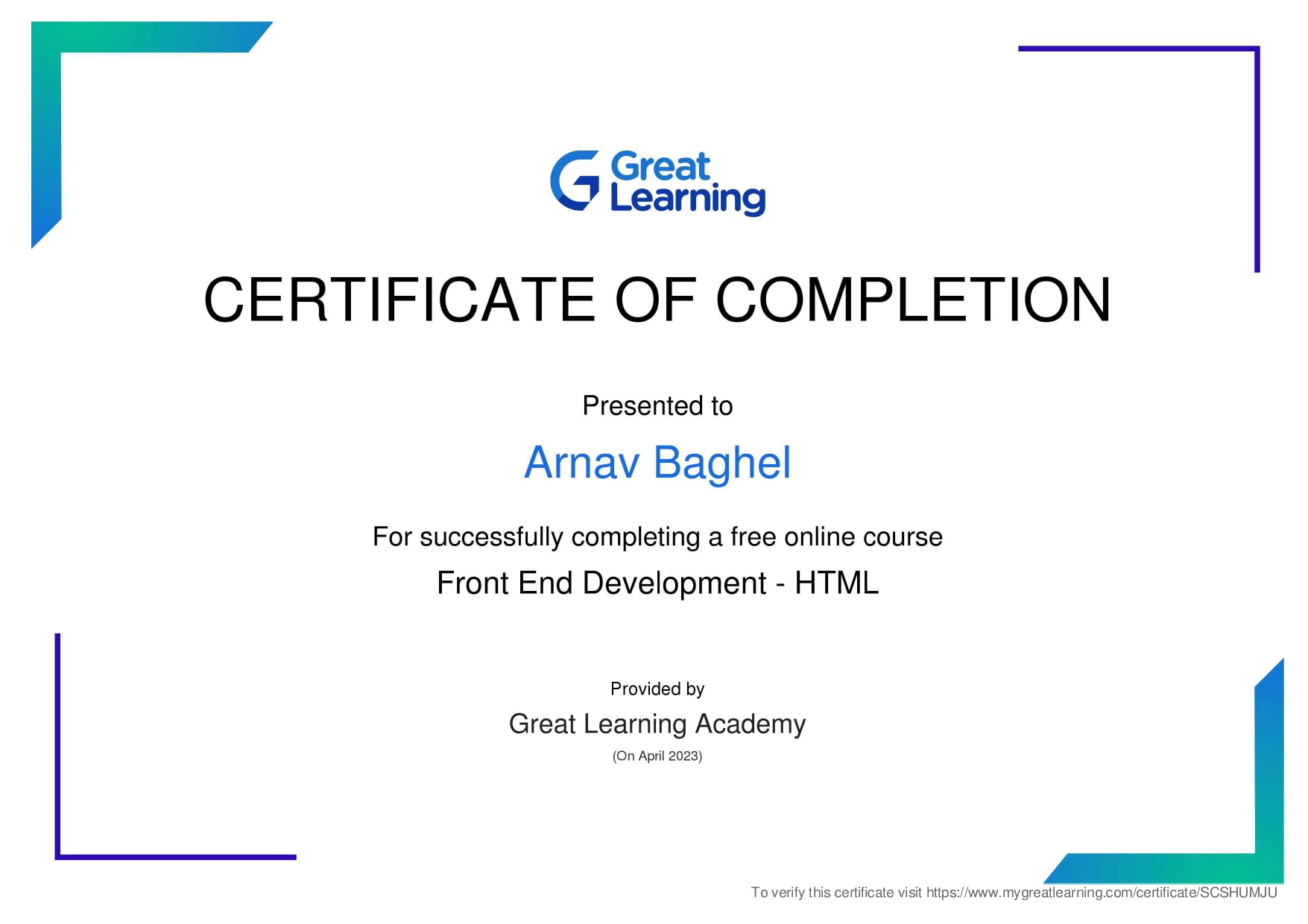 Certificate 7
