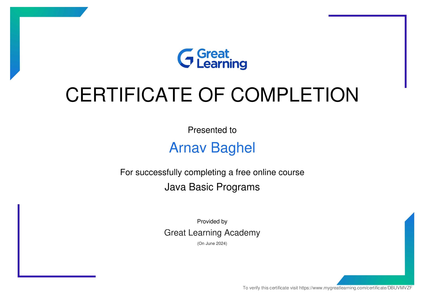 Certificate 7