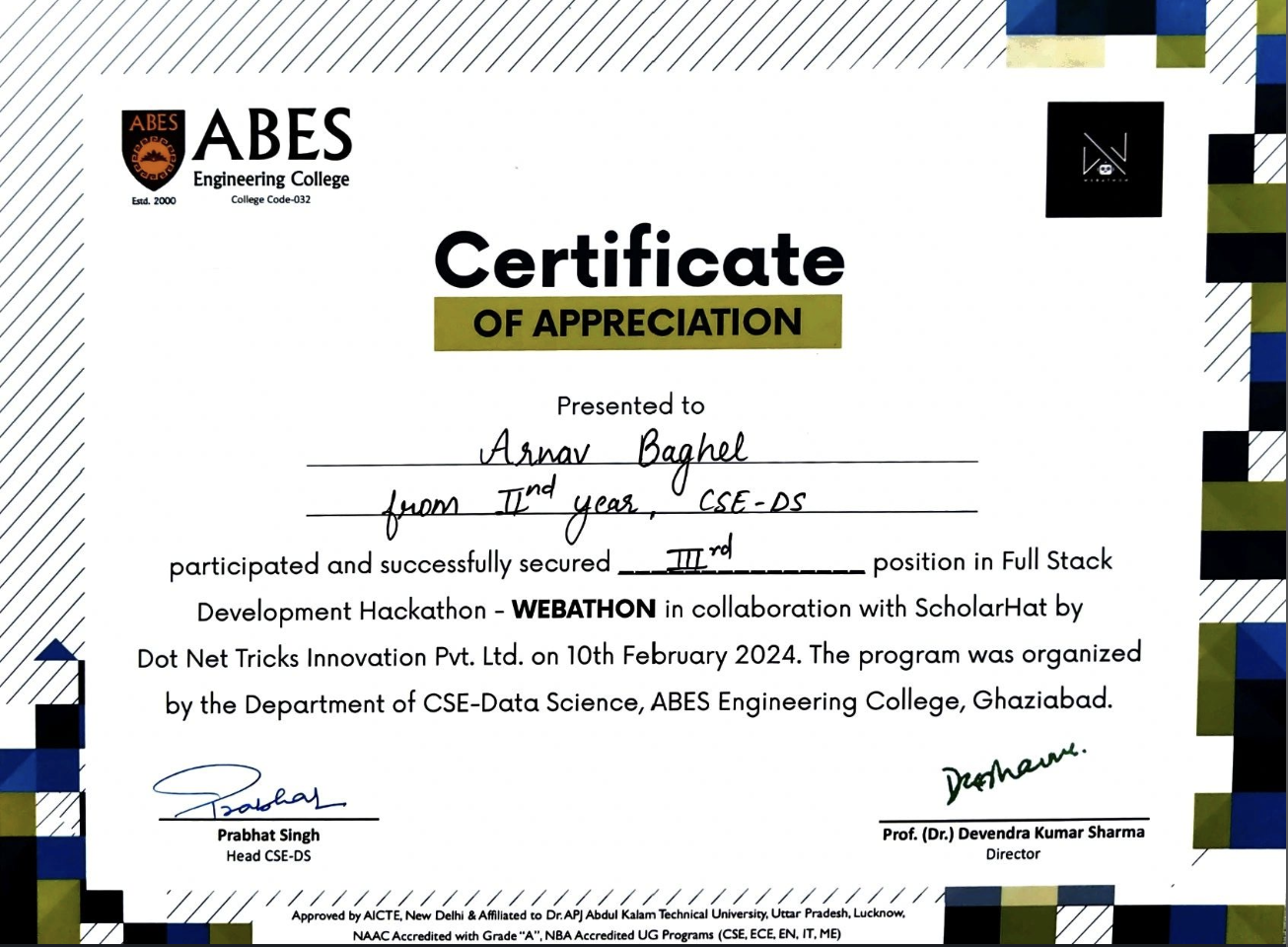 Certificate 6